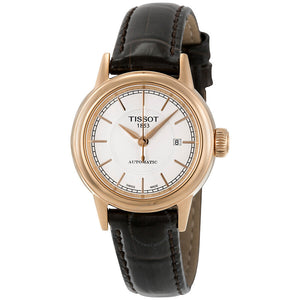 Tissot Carson Automatic White Dial Brown Leather Strap Watch For Women - T085.207.36.011.00 Buy Now By Tissot