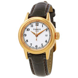Tissot Carson White Dial Brown Leather Strap Watch For Women - T085.210.36.012.00 Buy Now By Tissot