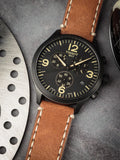 Tissot Chrono XL Quartz Black Dial Brown Leather Strap Watch For Men - T116.617.36.052.03 Buy Now By Tissot