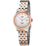 Tissot Le Locle Automatic Diamonds Mother of Pearl White Dial Two Tone Steel Strap Watch For Women - T006.207.22.116.00 Buy Now By Tissot