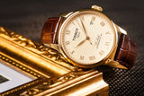 Tissot Le Locle Powermatic 80 Gold Dial Brown Leather Strap Watch For Men - T006.407.36.263.00 Buy Now By Tissot