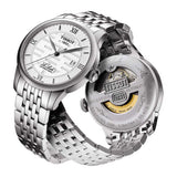 Tissot Le Locle Automatic Double Happiness Lady Silver Dial Silver Steel Strap Watch For Women - T41.1.183.35 Buy Now By Tissot