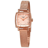 Tissot Lovely Square Lady Quartz Rose Gold Dial Rose Gold Mesh Bracelet Watch For Women - T058.109.33.456.00 Buy Now By Tissot