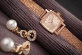 Tissot Lovely Square Lady Quartz Rose Gold Dial Rose Gold Mesh Bracelet Watch For Women - T058.109.33.456.00 Buy Now By Tissot