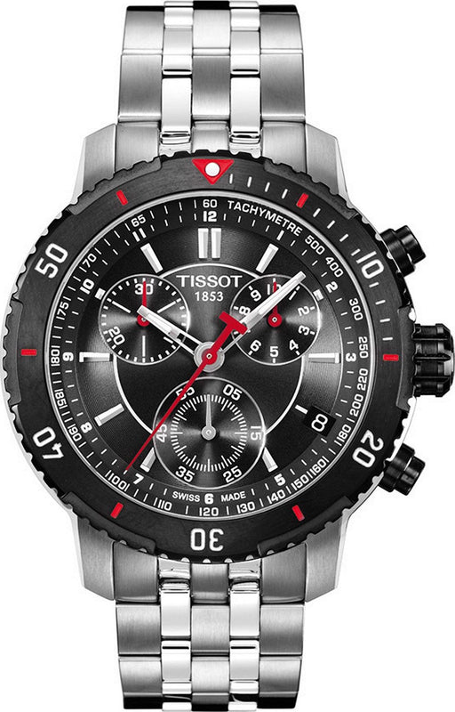 Tissot PRS 200 Chronograph Grey Dial Silver Steel Strap Watch For Men - T067.417.21.051.00 Buy Now By Tissot