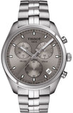 Tissot PR 100 Chronograph Grey Dial Silver Steel Strap Watch for Men - T101.417.11.071.00 Buy Now By Tissot