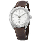 Tissot PR 100 Sport Silver Dial Brown Leather Strap Watch For Men - T101.610.16.031.00 Buy Now By Tissot