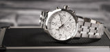 Tissot T Sport PRC 200 Chronograph White Dial Silver Steel Strap Watch For Men - T114.417.11.037.00 Buy Now By Tissot