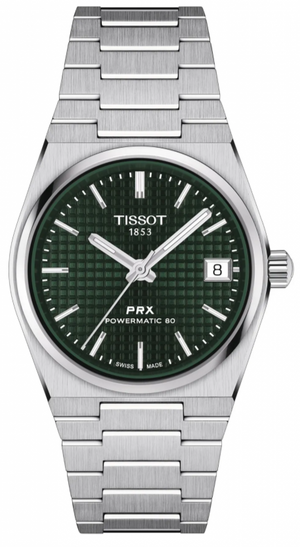 Tissot PRX Powermatic 80 Green Dial Silver Steel Strap Watch for Men - T137.207.11.091.00 Buy Now By Tissot
