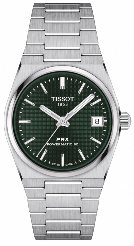 Tissot PRX Powermatic 80 Green Dial Silver Steel Strap Watch for Men - T137.207.11.091.00 Buy Now By Tissot