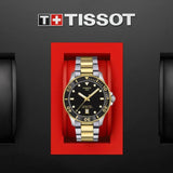 Tissot Seastar 1000 Black Dial Two Tone Steel Strap Watch for Women - T120.210.22.051.00 Buy Now By Tissot