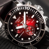 Tissot Seastar 1000 Chronograph Red Dial Black Rubber Strap Watch For Men - T120.417.17.421.00 Buy Now By Tissot