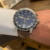 Tissot Supersport Chrono Blue Dial Brown Leather Strap Watch For Men - T125.617.16.041.00 Buy Now By Tissot