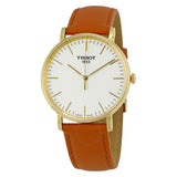 Tissot T Classic Everytime White Dial Brown Leather Strap Watch For Men - T109.410.36.031.00 Buy Now By Tissot