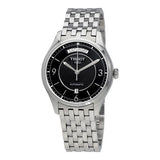 Tissot T Classic T One Automatic Black Dial Silver Steel Strap Watch For Men - T038.430.11.057.00 Buy Now By Tissot