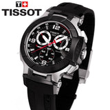 Tissot T Race Chronograph Black Dial Black Rubber Strap Watch for Men - T048.417.27.057.00 Buy Now By Tissot