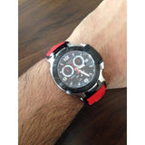 Tissot T Race Chronograph Black Dial Red Rubber Strap Watch for Men - T048.417.27.057.01 Buy Now By Tissot