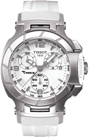 Tissot T Race Lady Chronograph White Dial White Rubber Strap Watch for Women - T048.217.17.017.00 Buy Now By Tissot