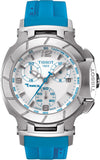 Tissot T Race Chronograph White Dial Brown Rubber Strap Watch for Women - T048.217.17.017.02 Buy Now By Tissot