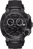 Tissot T Race Chronograph Black Dial Black Rubber Strap Watch for Men - T048.417.37.057.00 Buy Now By Tissot