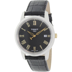 Tissot T Classic Dream Black Dial Black Leather Strap Watch for Men - T033.410.26.053.01 Buy Now By Tissot