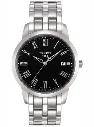 Tissot T Classic Black Dial Silver Steel Strap Watch for Men - T063.610.11.058.00 Authentic Buy Shop Now