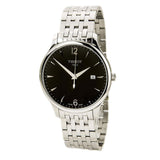 Tissot T Classic Tradition Black Dial Silver Steel Strap Watch For Men - T063.610.11.057.00 Buy Now By Tissot