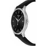 Tissot T Classic Tradition Black Dial Black Leather Strap Watch For Men - T063.610.16.057.00 Buy Now By Tissot