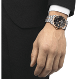 Tissot T Classic Luxury Powermatic 80 Black Dial Silver Steel Strap Watch For Men - T086.407.22.067.00 Buy Now By Tissot