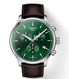 Tissot Chrono XL Chronograph Classic Green Dial Brown Leather Strap Watch For Men - T116.617.16.091.00 Buy Now By Tissot