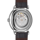 Tissot T-Classic Powermatic 80 Silver Dial Brown Leather Strap Watch For Men - T122.407.16.031.00 Buy Now By Tissot