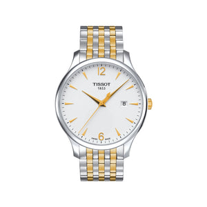 Tissot T Classic Tradition White Dial Two Tone Mesh Bracelet Watch for Women - T063.210.22.037.00 Buy Now By Tissot