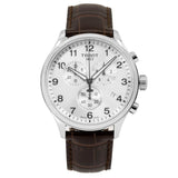 Tissot T Sport Chrono XL Classic Silver Dial Brown Leather Strap Watch For Men - T116.617.16.037.00 Buy Now By Tissot