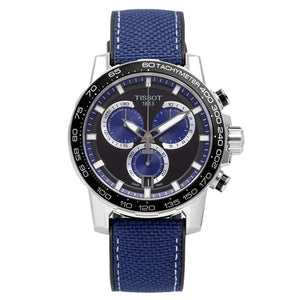 Tissot Supersport Chrono Black Dial Blue Nylon Strap Watch for Men - T125.617.17.051.03 Buy Now By Tissot