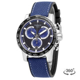 Tissot Supersport Chrono Black Dial Blue Nylon Strap Watch for Men - T125.617.17.051.03 Buy Now By Tissot