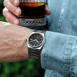 Tissot PRX Quartz Black Dial Silver Steel Strap Watch For Men - T137.410.11.051.00 Buy Now By Tissot