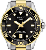 Tissot Seastar 1000 Black Dial Two Tone Steel Strap Watch for Women - T120.210.22.051.00 Buy Now By Tissot