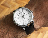 Tissot Carson Premium Chronograph White Dial Brown Leather Strap Watch For Men - T122.417.16.011.00 Buy Now By Tissot