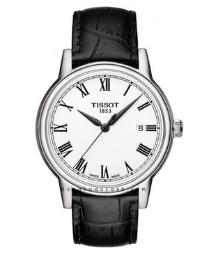 Tissot T Classic Carson White Dial Black Leather Strap Watch for Men - T085.410.16.013.00 Buy Now By Tissot