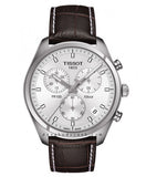 Tissot PR 100 Chronograph Silver Dial Brown Leather Strap Watch for Men - T101.417.16.031.00 Buy Now By Tissot