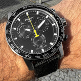 Tissot Supersport Chrono Black Dial Black Nylon Strap Watch for Men - T125.617.17.051.02 Buy Now By Tissot
