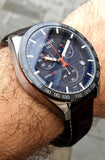 Tissot PRS 516 Chronograph Blue Dial Brown Leather Strap Watch For Men - T100.417.16.041.00 Buy Now By Tissot