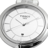Tissot T Lady Flamingo White Dial White Leather Strap Watch For Women - T094.210.16.011.00 Buy Now By Tissot