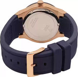 Guess Genesis Quartz Blue Dial Blue Silicone Strap Watch For Men - W1254G3 Buy Now By Guess