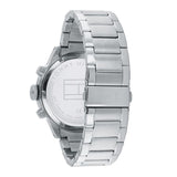 Tommy Hilfiger Trent Quartz Black Dial Silver Steel Strap Watch For Men - 1791805 Buy Now By Tommy Hilfiger