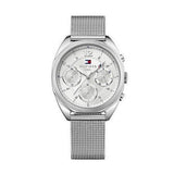 Tommy Hilfiger Mia Silver Dial Silver Mesh Bracelet Watch for Men - 1781628 Buy Now By Tommy Hilfiger