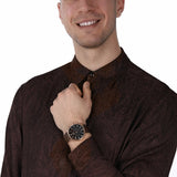 Tommy Hilfiger Daniel Black Dial Brown Leather Strap Watch for Men - 1710379 Buy Now By Tommy Hilfiger