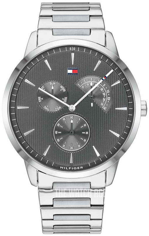 Tommy Hilfiger Brad Chronograph Quartz Grey Dial Silver Steel Strap Watch For Men - 1710385 Buy Now By Tommy Hilfiger
