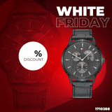 Tommy Hilfiger Brad Chronograph Quartz Grey Dial Grey Leather Strap Watch For Men - 1710388 Buy Now By Tommy Hilfiger