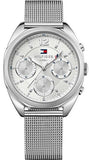 Tommy Hilfiger Mia Silver Dial Silver Mesh Bracelet Watch for Men - 1781628 Buy Now By Tommy Hilfiger
